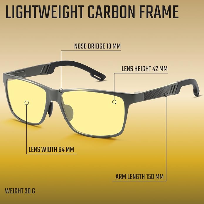 IBOANN Al-Mg Metal Blue Light Glasses
